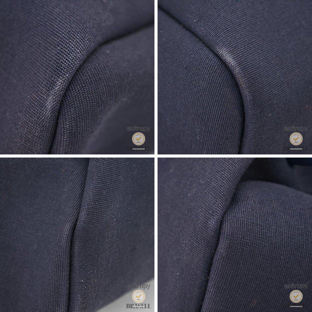 Herms Herbag Ad PM Backpack Rucksack E Engraved Navy【ImportFeeFREE】