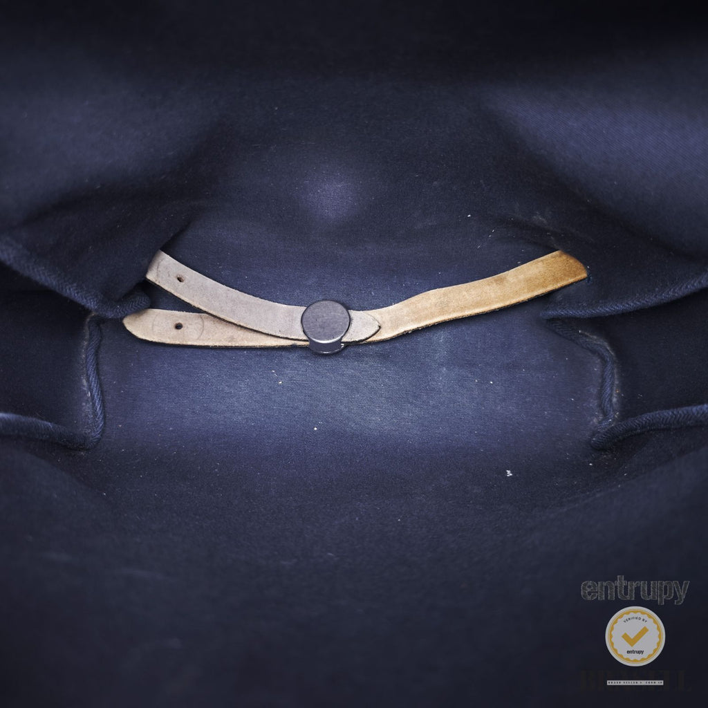 Herms Herbag Ad PM Backpack Rucksack E Engraved Navy【ImportFeeFREE】