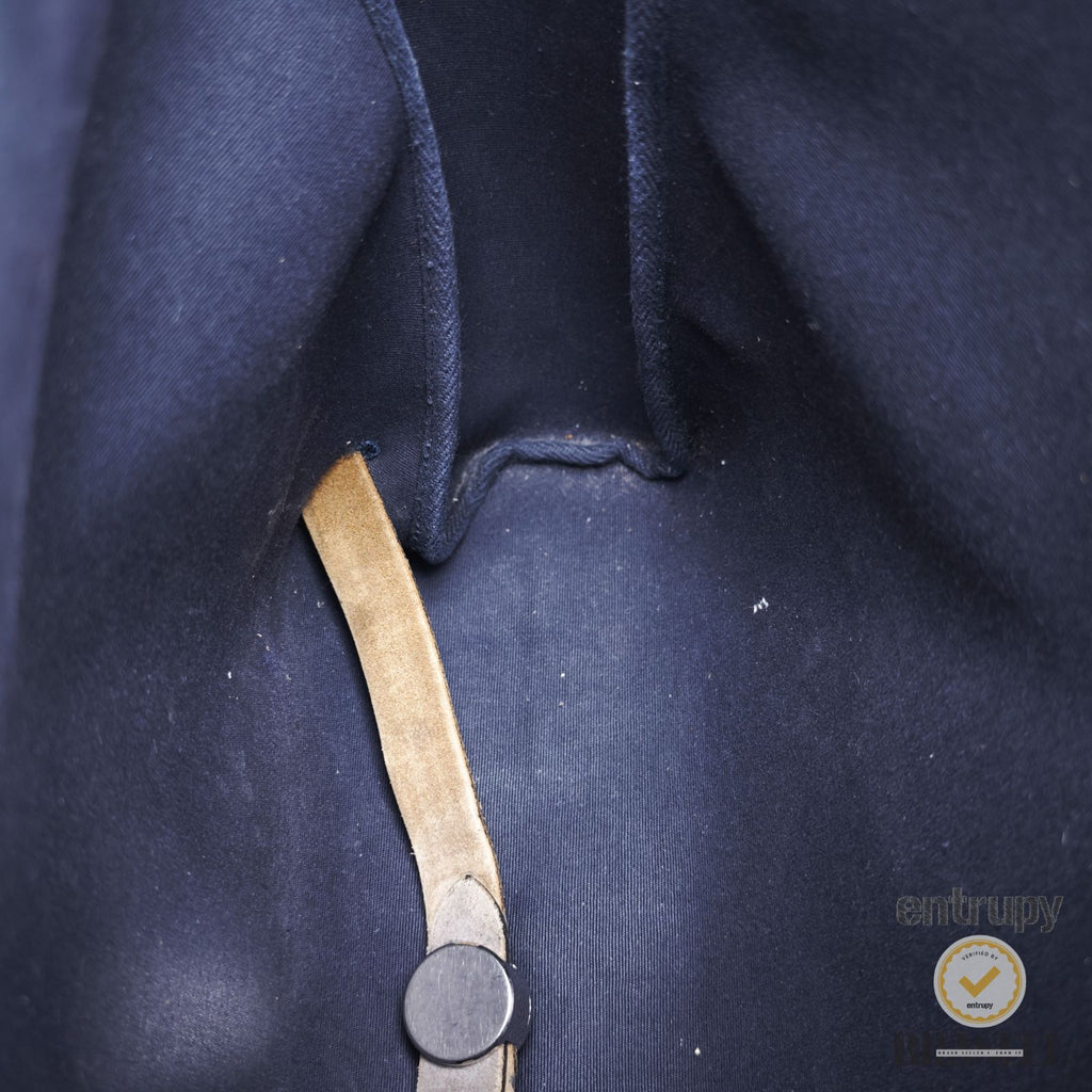Herms Herbag Ad PM Backpack Rucksack E Engraved Navy【ImportFeeFREE】