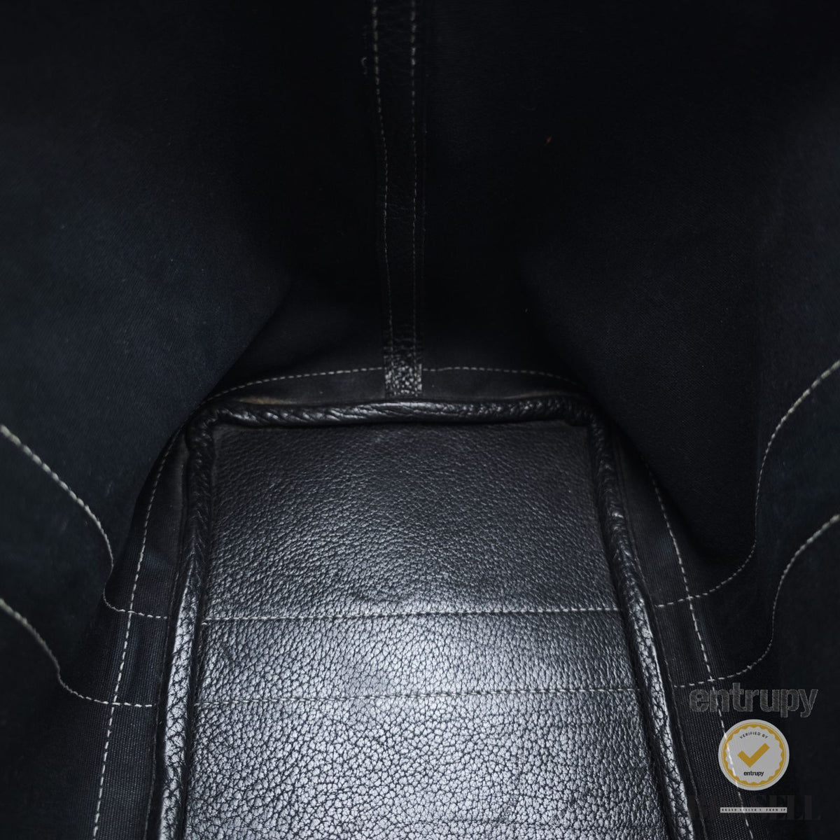 HERMES Garden Party PM Tote Bag Toile Officier Leather Black 【ImportFeeFREE】