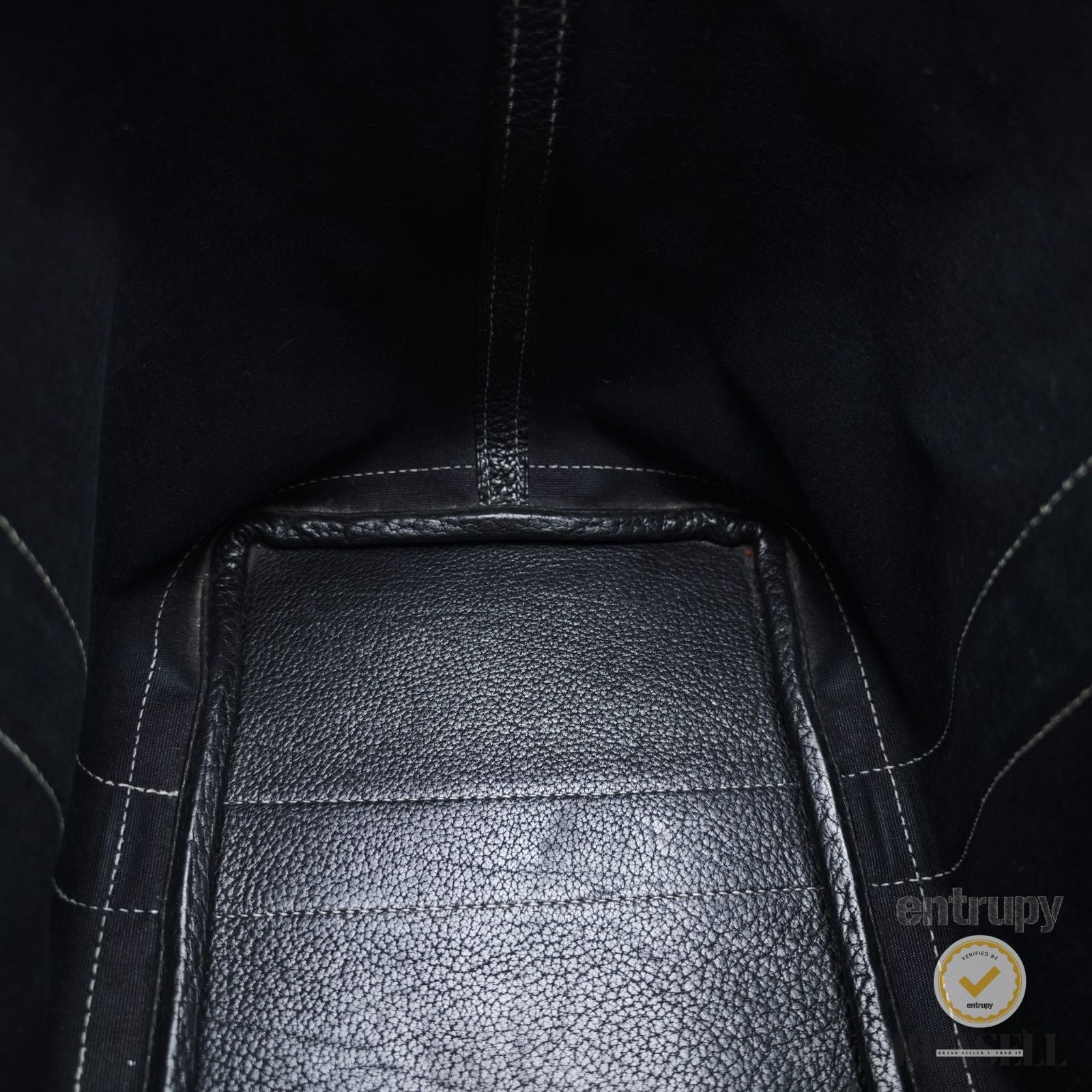HERMES Garden Party PM Tote Bag Toile Officier Leather Black 【ImportFeeFREE】