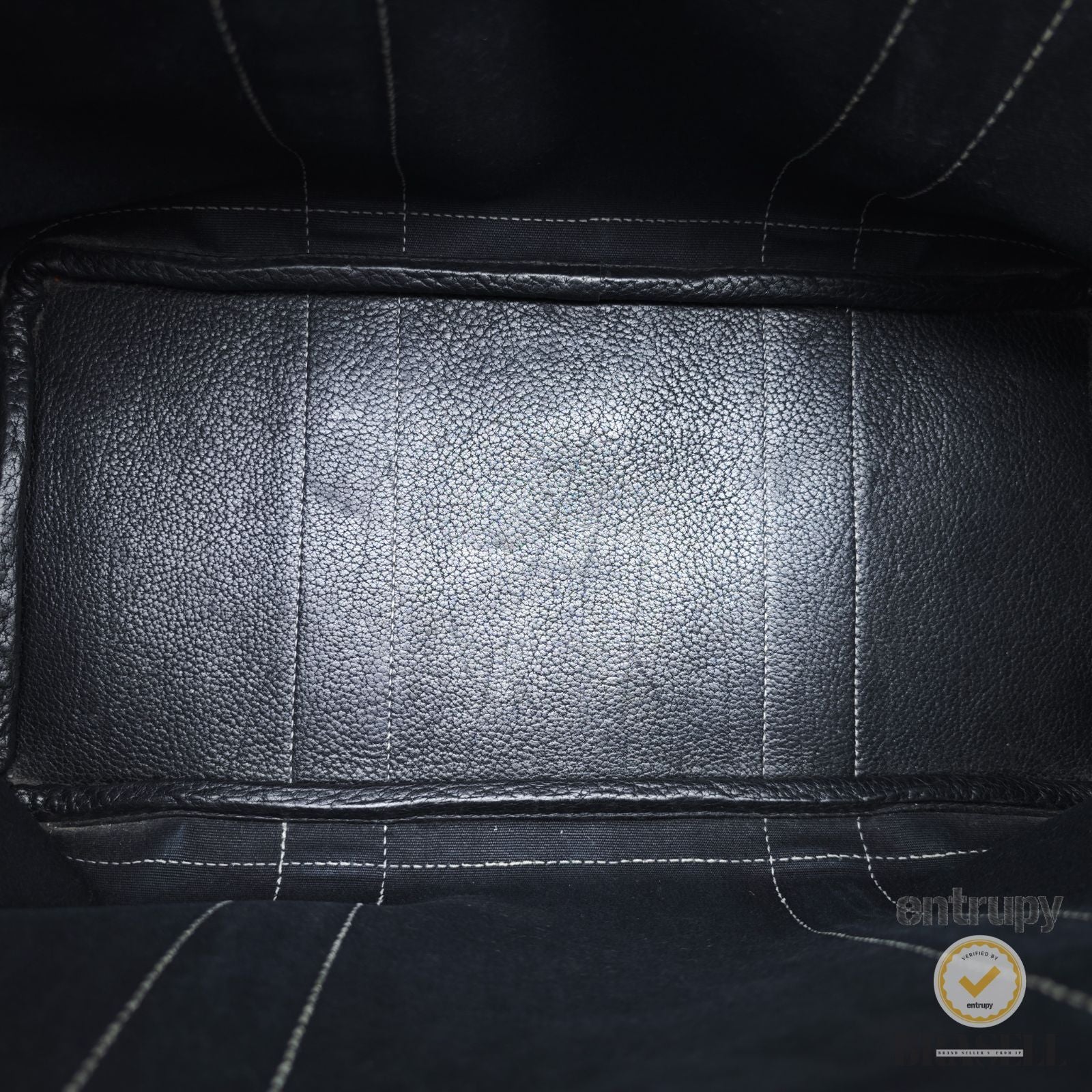 HERMES Garden Party PM Tote Bag Toile Officier Leather Black 【ImportFeeFREE】
