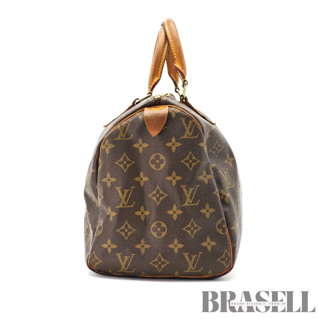 LOUIS VUITTON Speedy 30 M41526 Monogram Canvas Brown Hand Bag 【ImportFeeFREE】