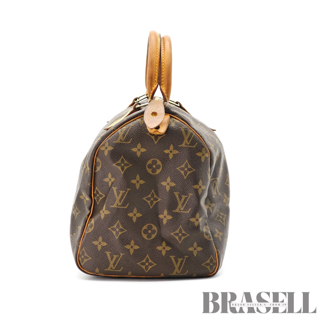 LOUIS VUITTON Speedy 30 M41526 Monogram Canvas Brown Hand Bag 【ImportFeeFREE】