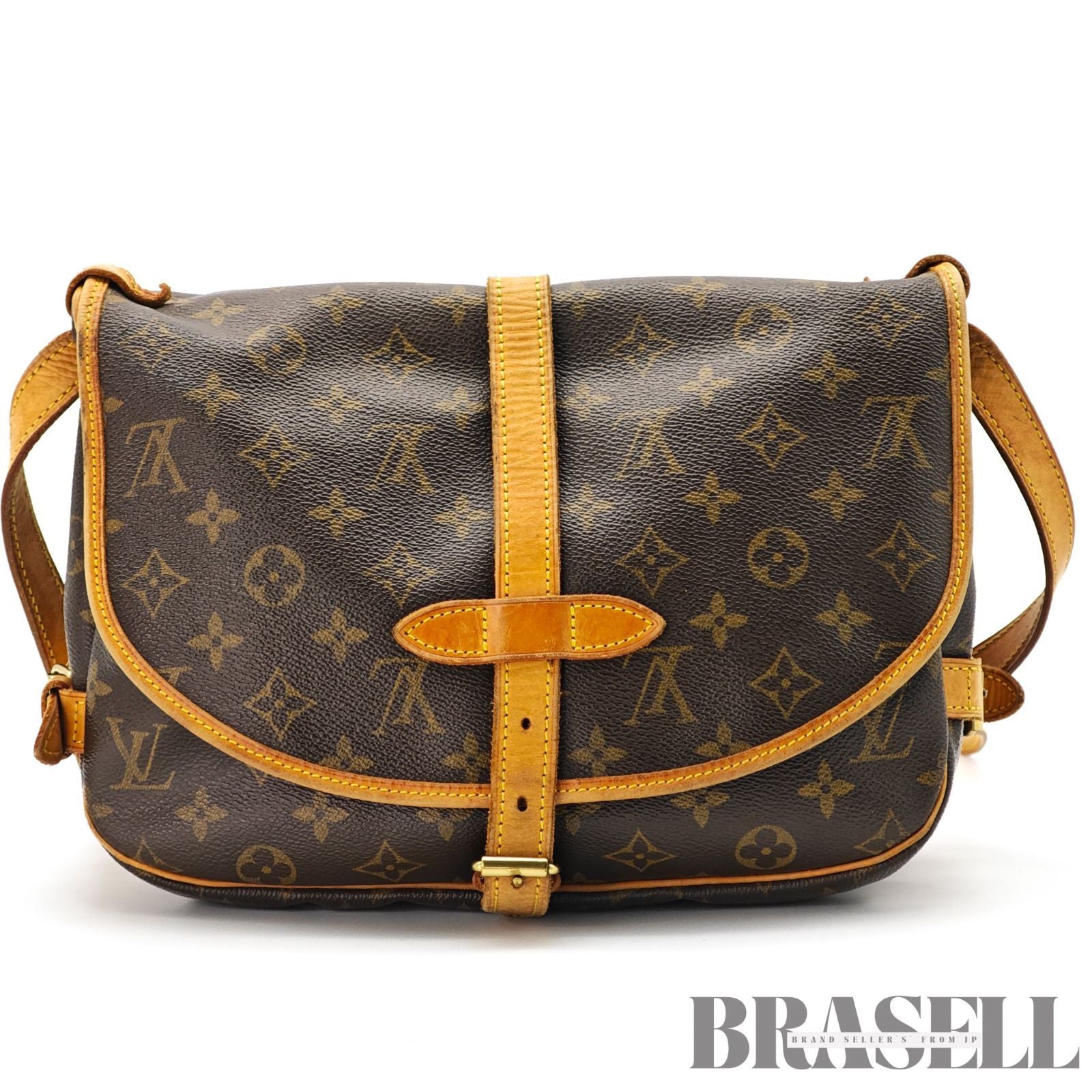 LOUIS VUITTON Saumur 30 M42256 Shoulder Bag Monogram Canvas 【ImportFeeFREE】
