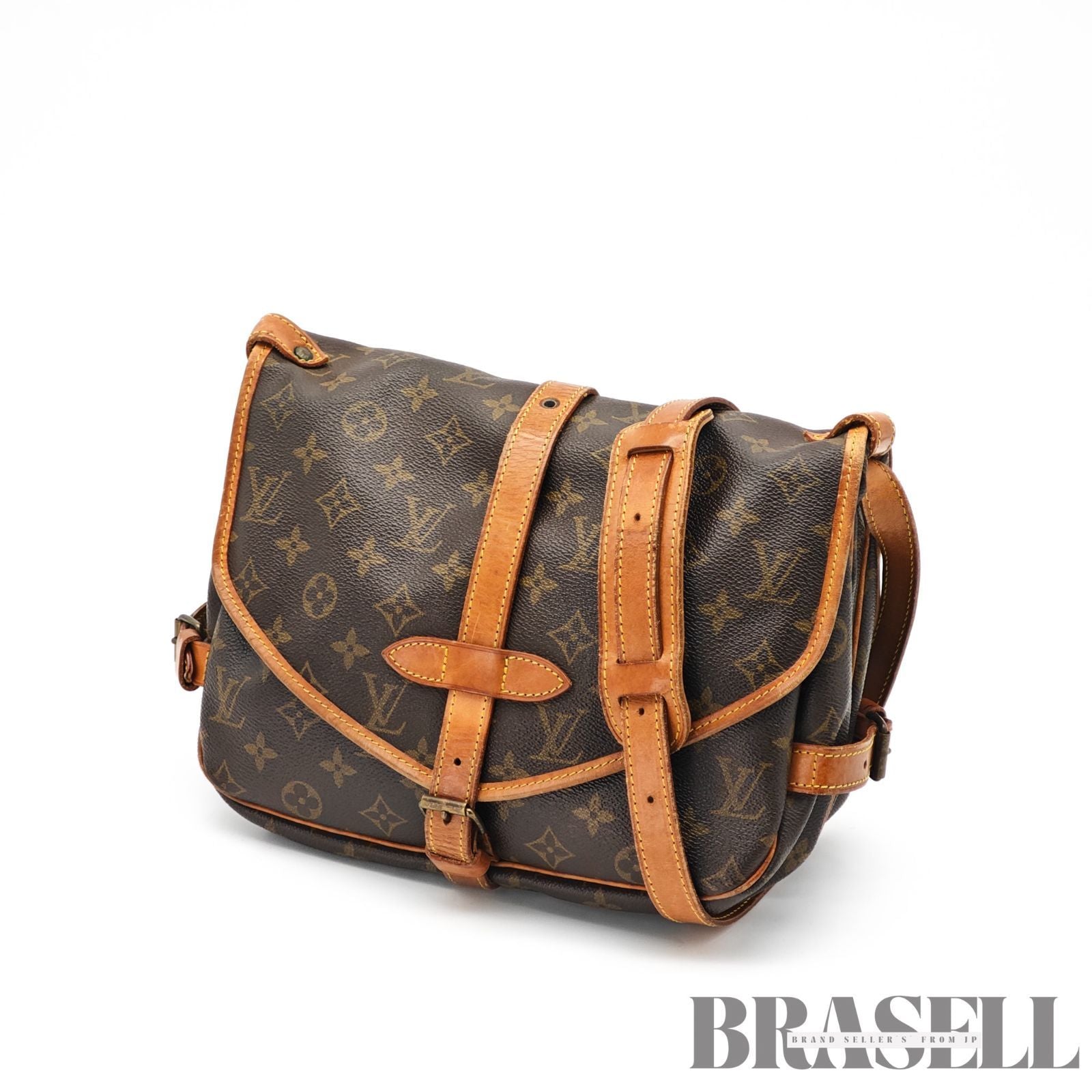 LOUIS VUITTON Saumur 30 M42256 Shoulder Bag Monogram Canvas 【ImportFeeFREE】