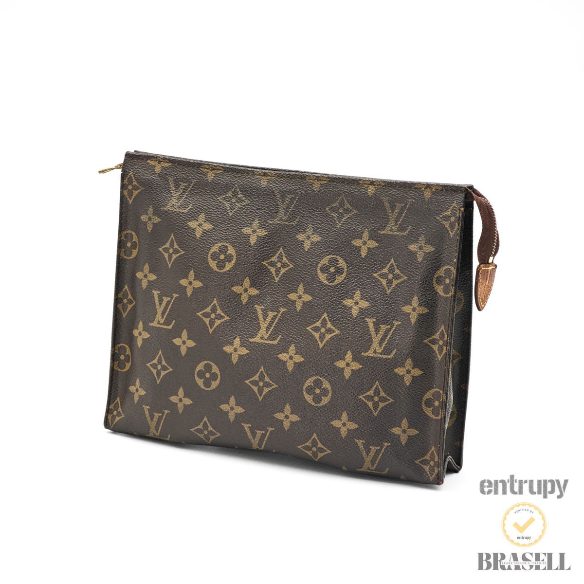 LOUIS VUITTON Poche Toilette 26 M47542 Clutch Bag Monogram 【ImportFeeFREE】