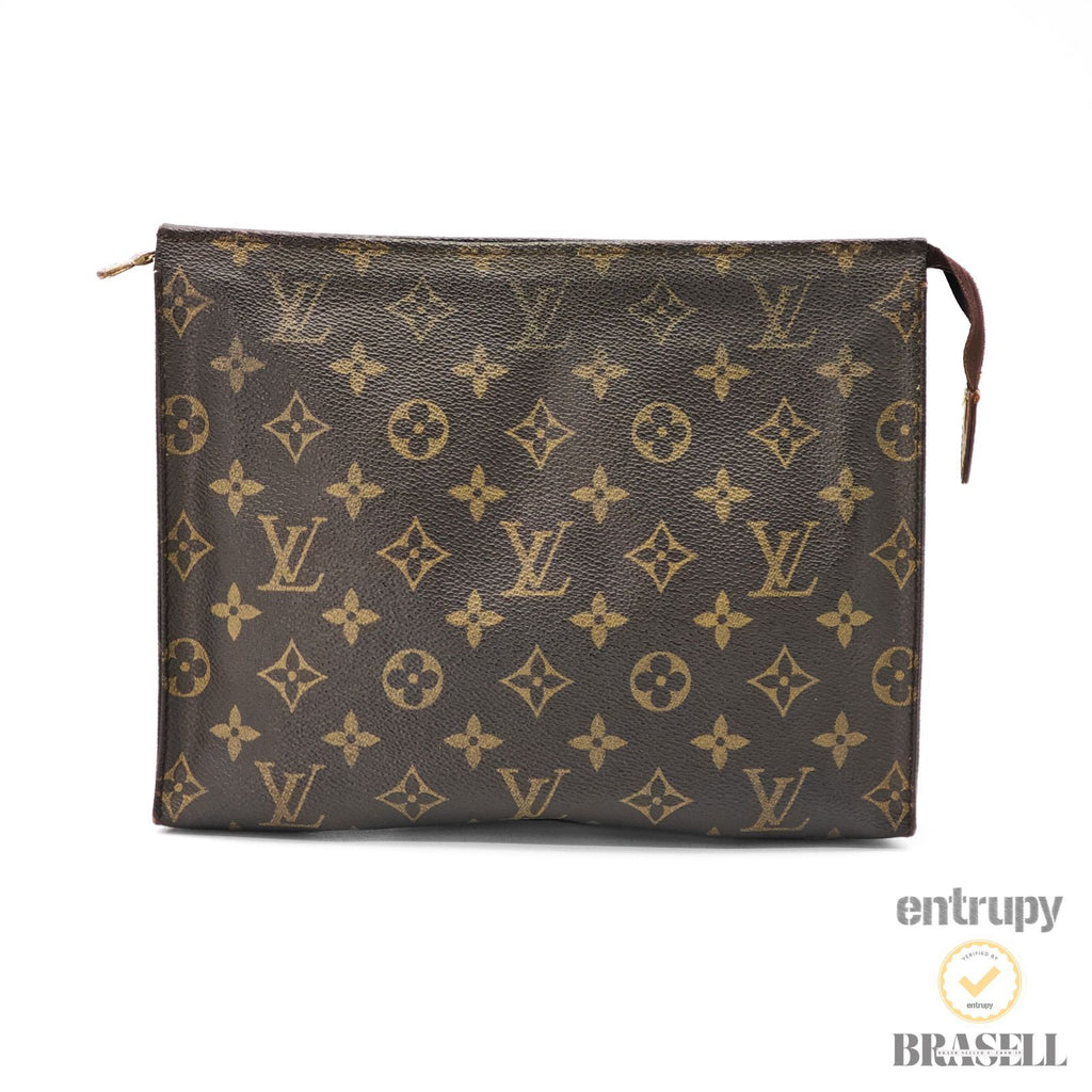 LOUIS VUITTON Poche Toilette 26 M47542 Clutch Bag Monogram 【ImportFeeFREE】