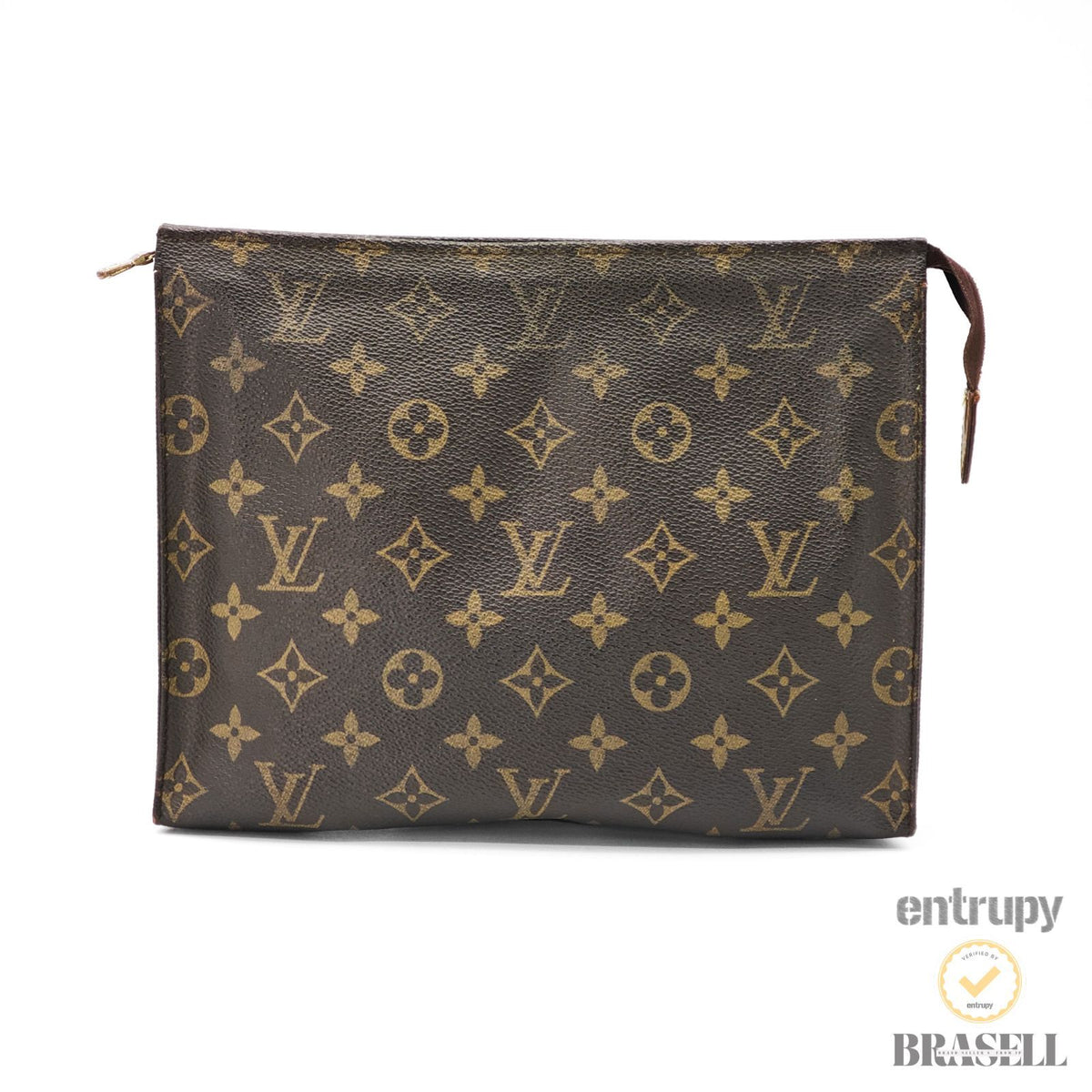 LOUIS VUITTON Poche Toilette 26 M47542 Clutch Bag Monogram 【ImportFeeFREE】