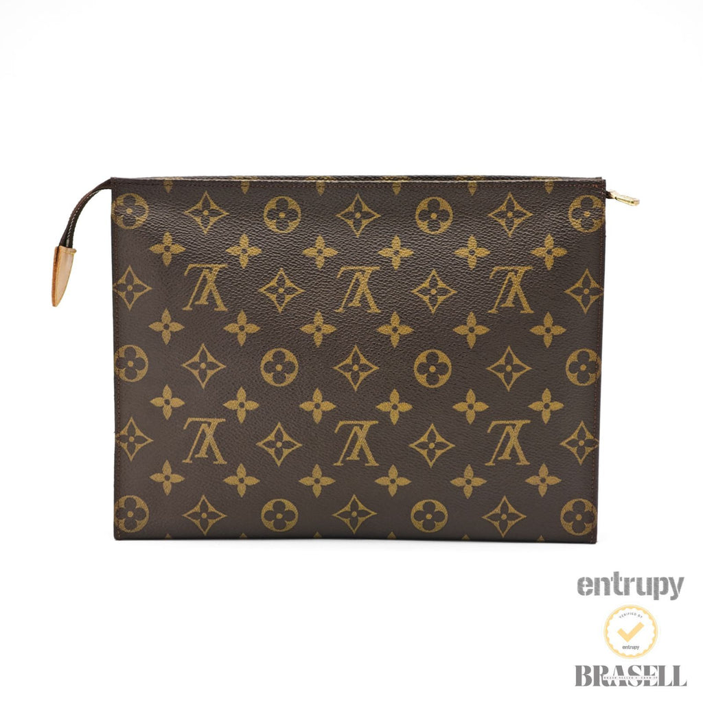LOUIS VUITTON Poche Toilette 26 M47542 Clutch Bag Monogram BN 【ImportFeeFREE】