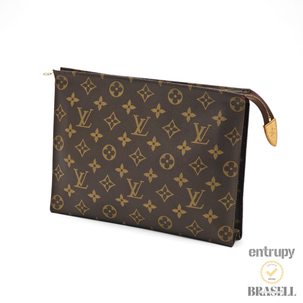 LOUIS VUITTON Poche Toilette 26 M47542 Clutch Bag Monogram BN 【ImportFeeFREE】
