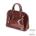 LOUIS VUITTON Vernis Alma PM M91691 Monogram Handbag Purple 【ImportFeeFREE】