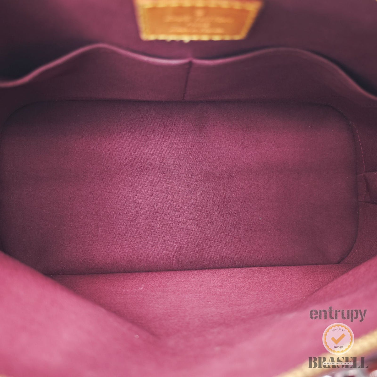 LOUIS VUITTON Vernis Alma PM M91691 Monogram Handbag Purple 【ImportFeeFREE】