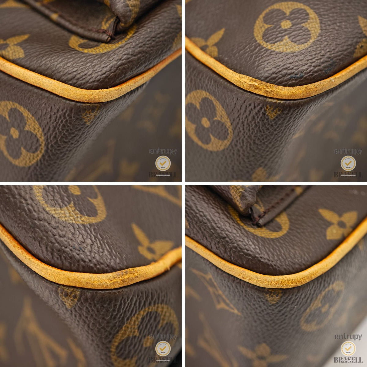LOUIS VUITTON Multipli Cite M51162 Hand Bag Monogram Brown 【ImportFeeFREE】