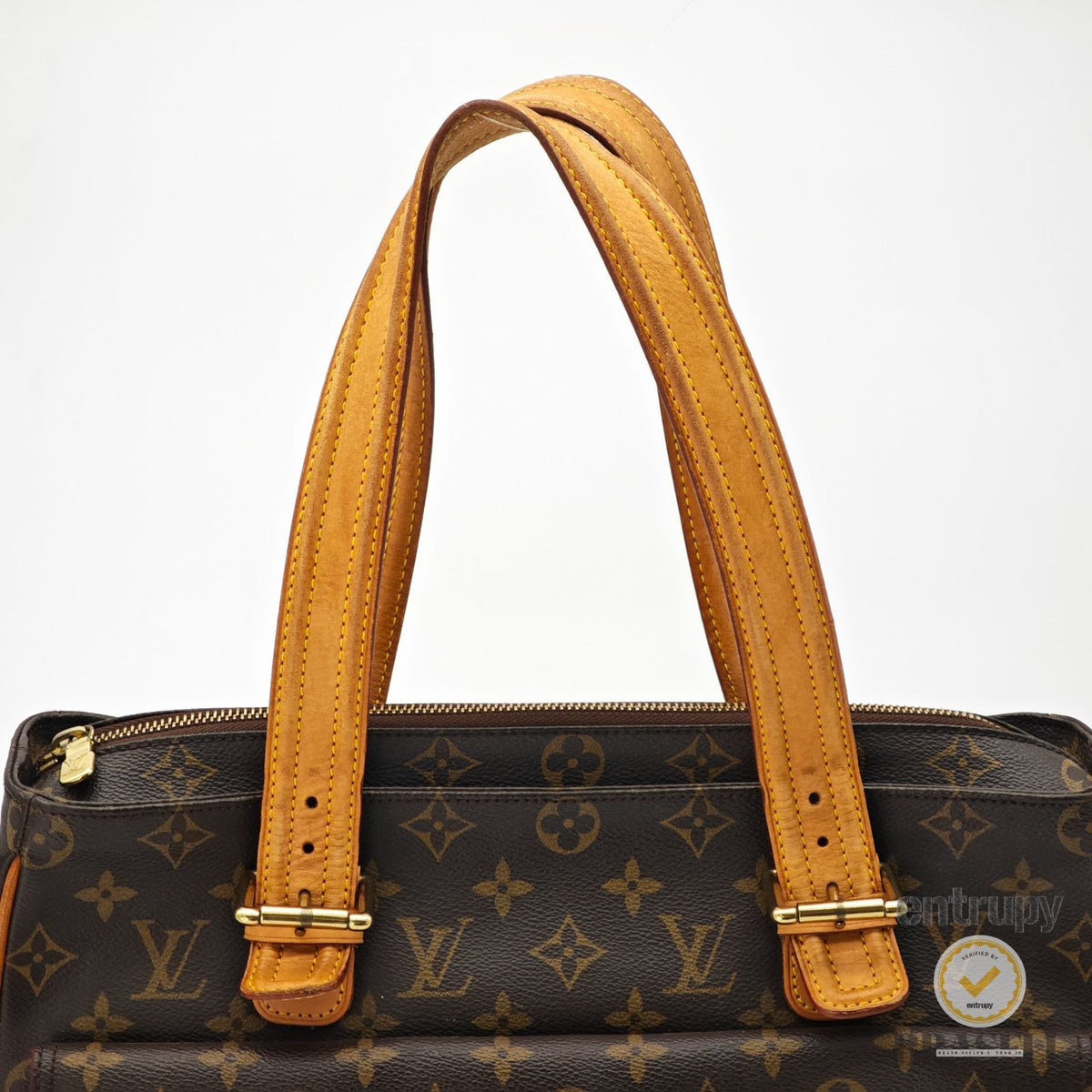 LOUIS VUITTON Multipli Cite M51162 Hand Bag Monogram Brown 【ImportFeeFREE】