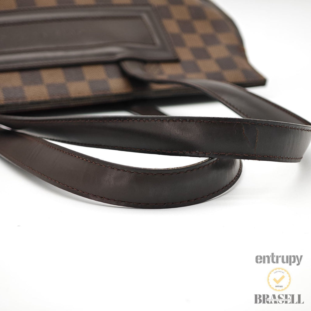 LOUIS VUITTON Parioli PM N51123 Tote Bag Damier Ebene Brown 【ImportFeeFREE】
