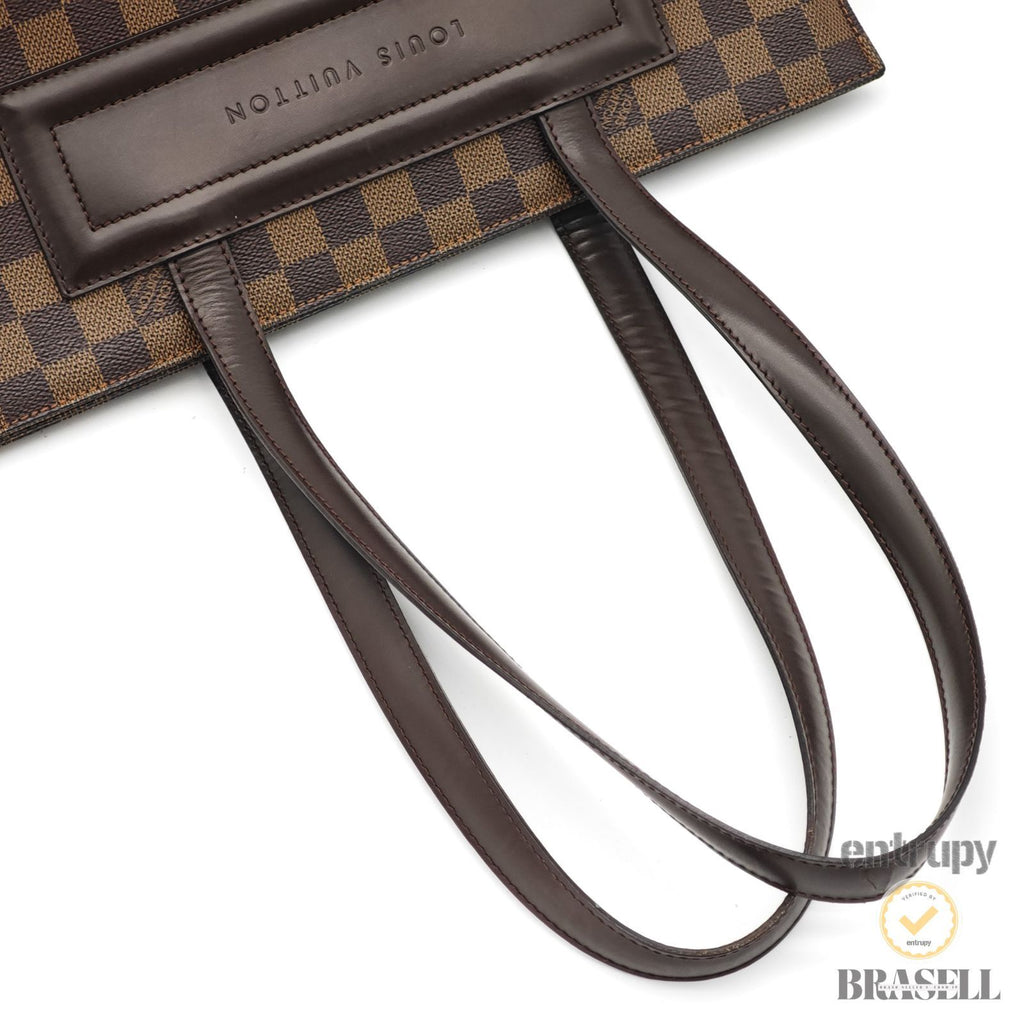LOUIS VUITTON Parioli PM N51123 Tote Bag Damier Ebene Brown 【ImportFeeFREE】