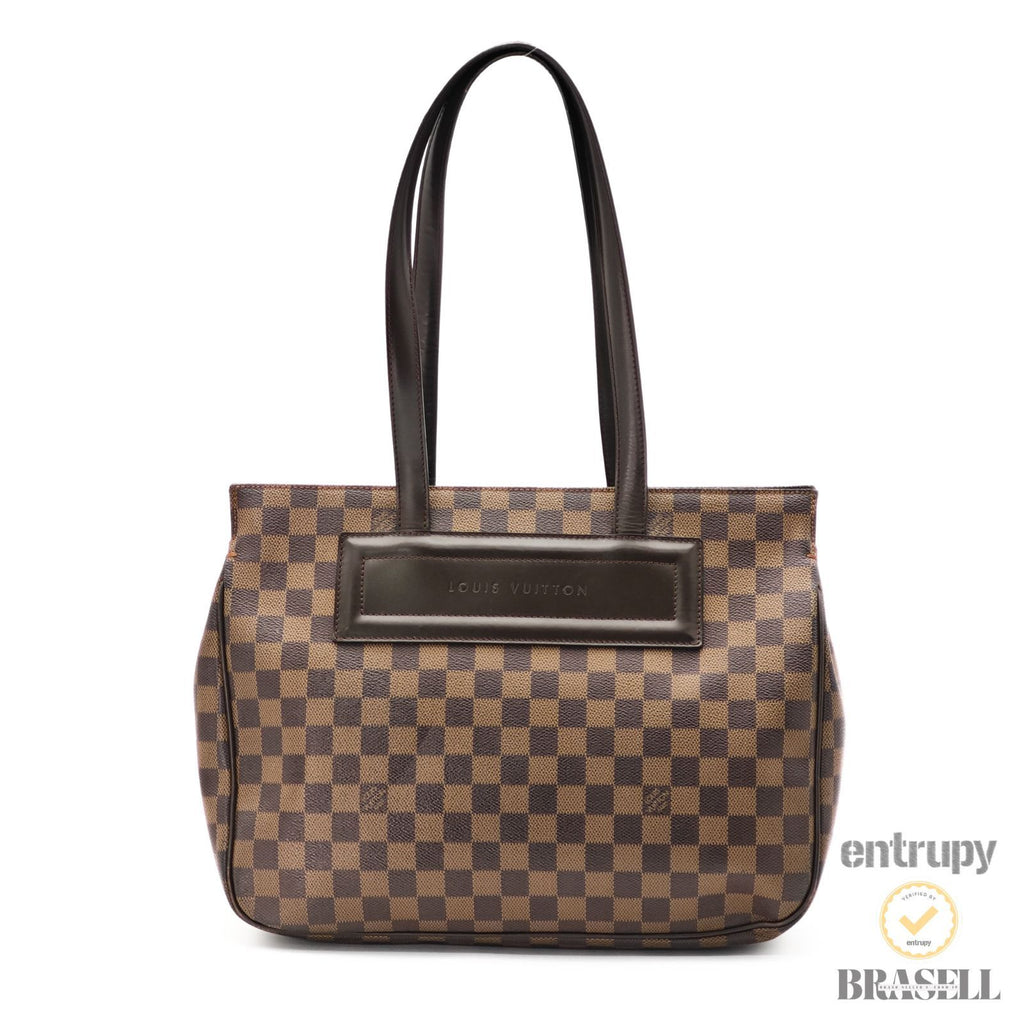 LOUIS VUITTON Parioli PM N51123 Tote Bag Damier Ebene Brown 【ImportFeeFREE】