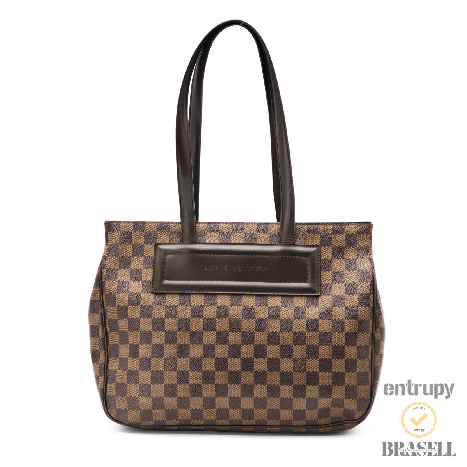 LOUIS VUITTON Parioli PM N51123 Tote Bag Damier Ebene Brown 【ImportFeeFREE】