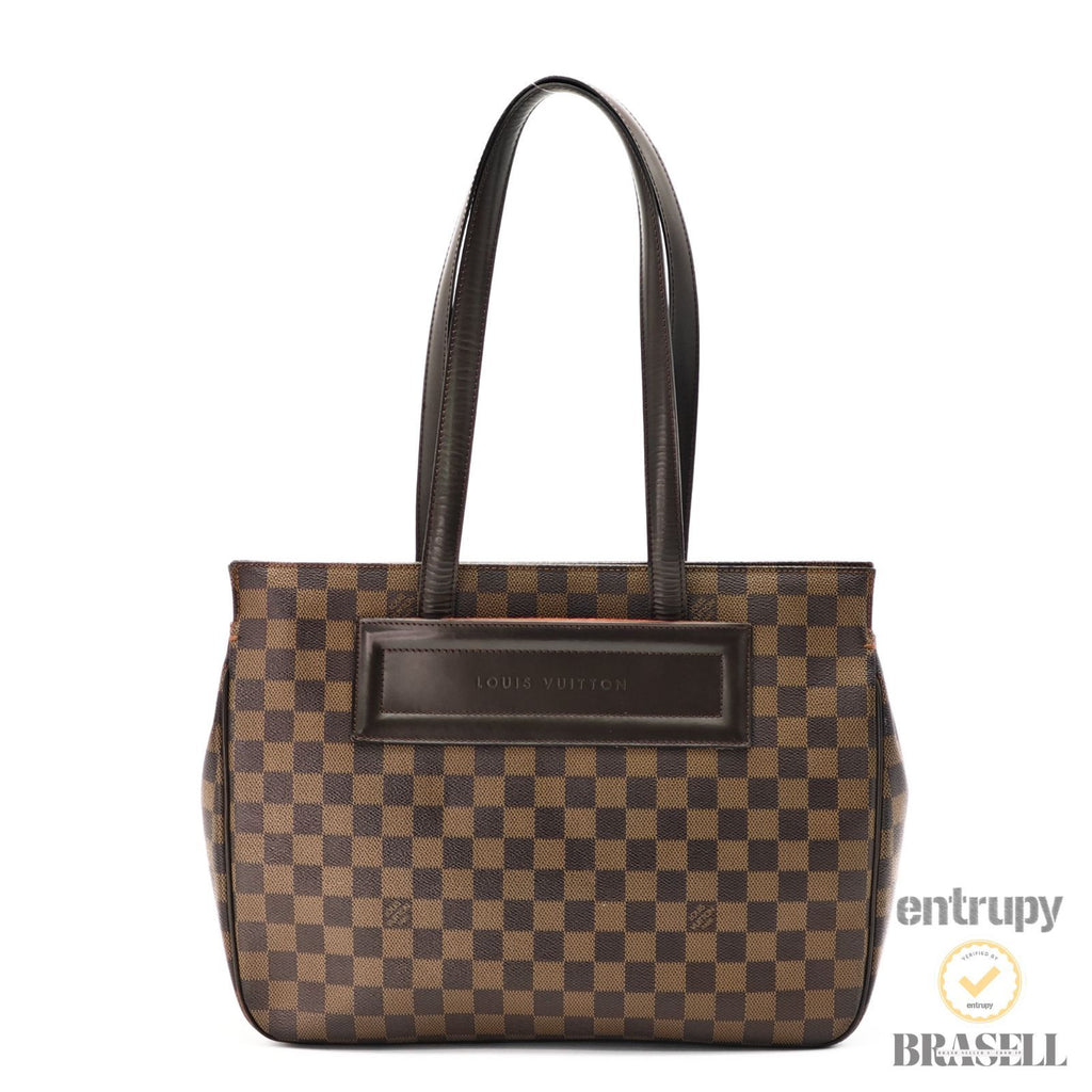 LOUIS VUITTON Parioli PM N51123 Tote Bag Damier Ebene Brown 【ImportFeeFREE】