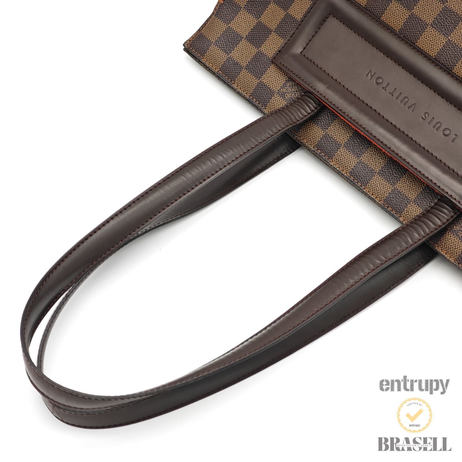 LOUIS VUITTON Parioli PM N51123 Tote Bag Damier Ebene Brown 【ImportFeeFREE】