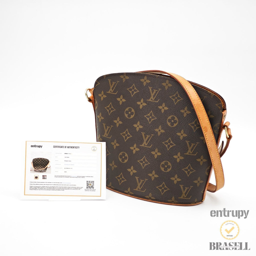 LOUIS VUITTON Druot M51290 Monogram Shoulder Bag Brown Women 【import fee FREE】
