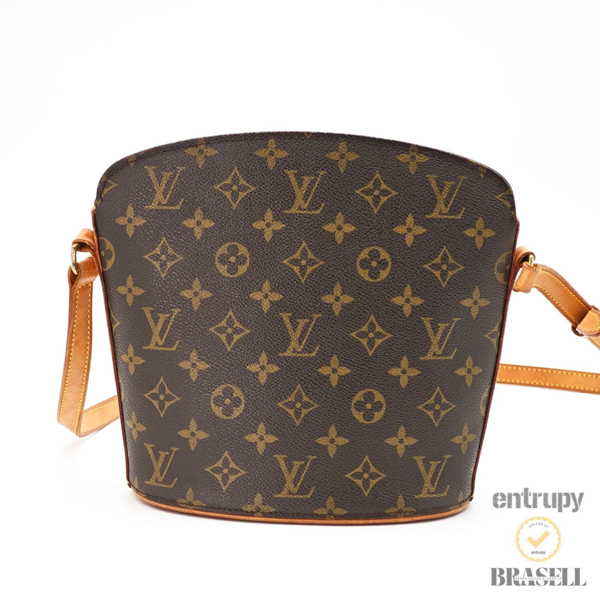 LOUIS VUITTON Druot M51290 Monogram Shoulder Bag Brown Women 【import fee FREE】