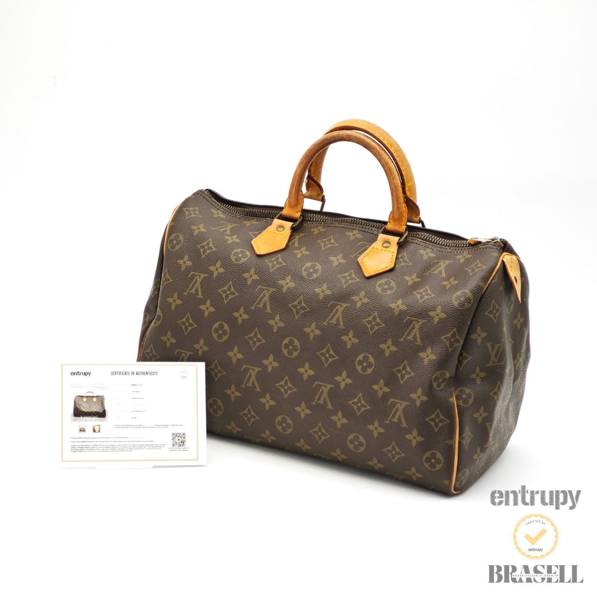 LOUIS VUITTON Speedy 35 M41524 Monogram Mini Boston Handbag BN 【ImportFeeFREE】