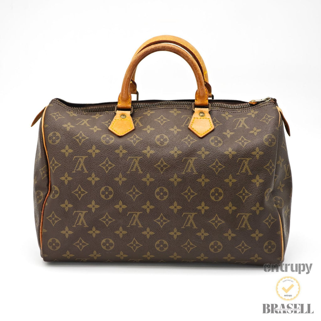 LOUIS VUITTON Speedy 35 M41524 Monogram Mini Boston Handbag BN 【ImportFeeFREE】