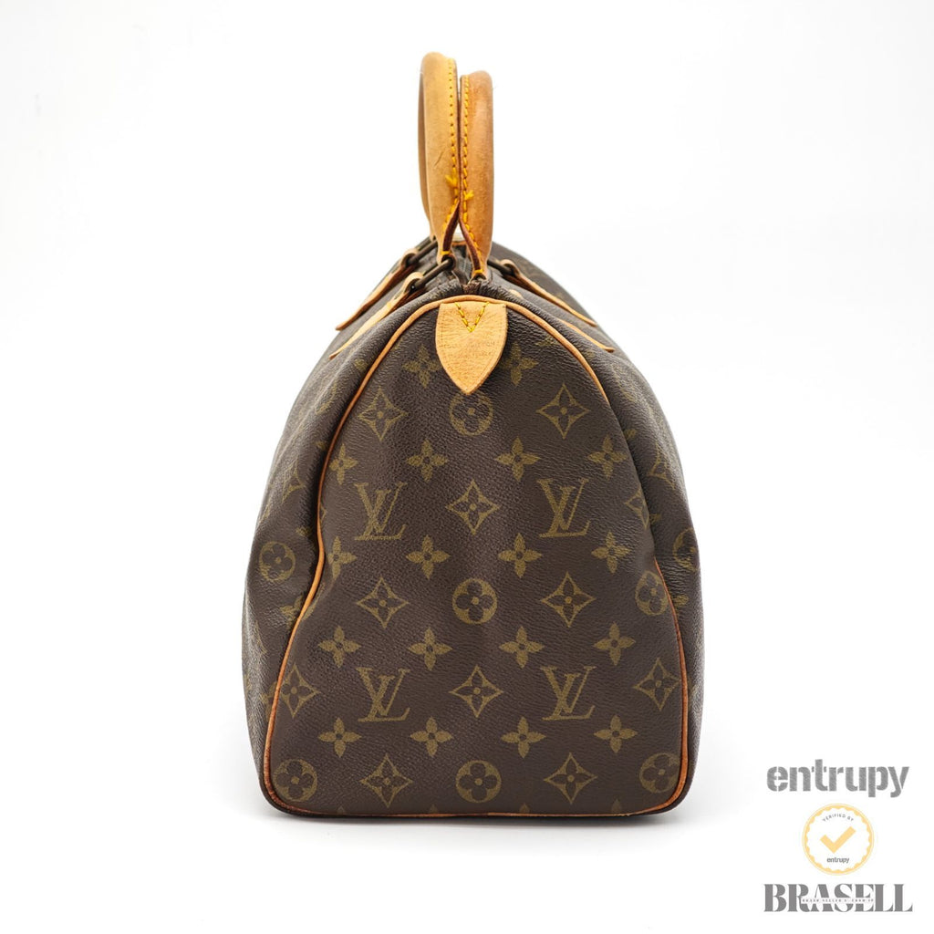 LOUIS VUITTON Speedy 35 M41524 Monogram Mini Boston Handbag BN 【ImportFeeFREE】