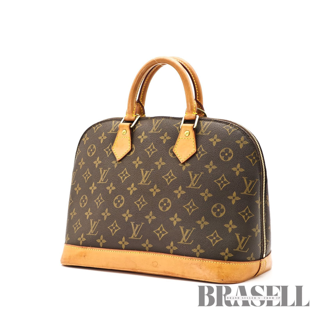 LOUIS VUITTON Monogram Alma M51130 Hand Bag Brown Canvas 【ImportFeeFREE】