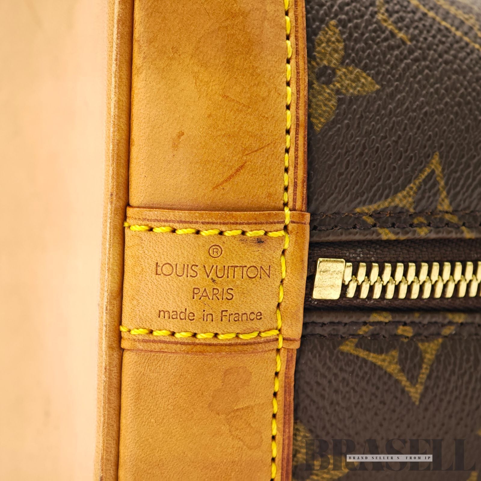 LOUIS VUITTON Monogram Alma M51130 Hand Bag Brown Canvas 【ImportFeeFREE】