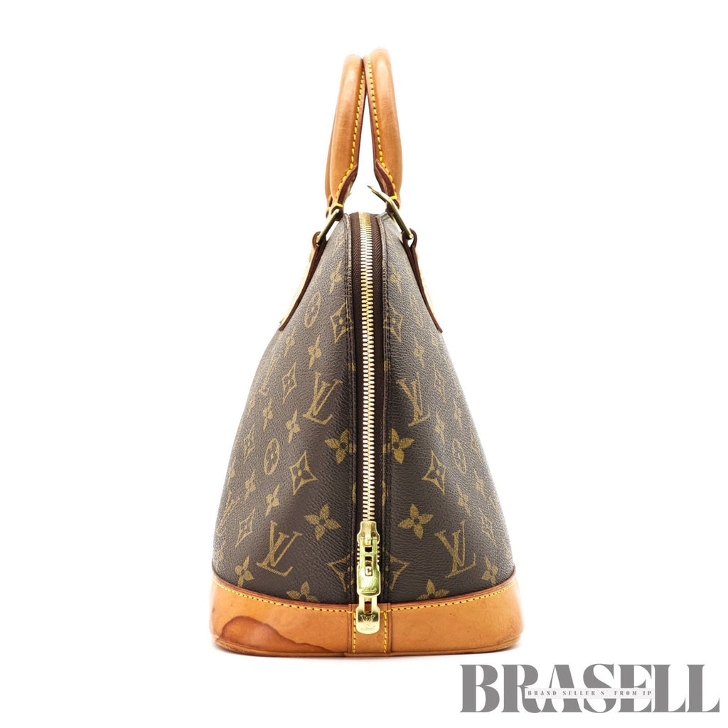 LOUIS VUITTON Monogram Alma M51130 Hand Bag Brown Canvas 【ImportFeeFREE】
