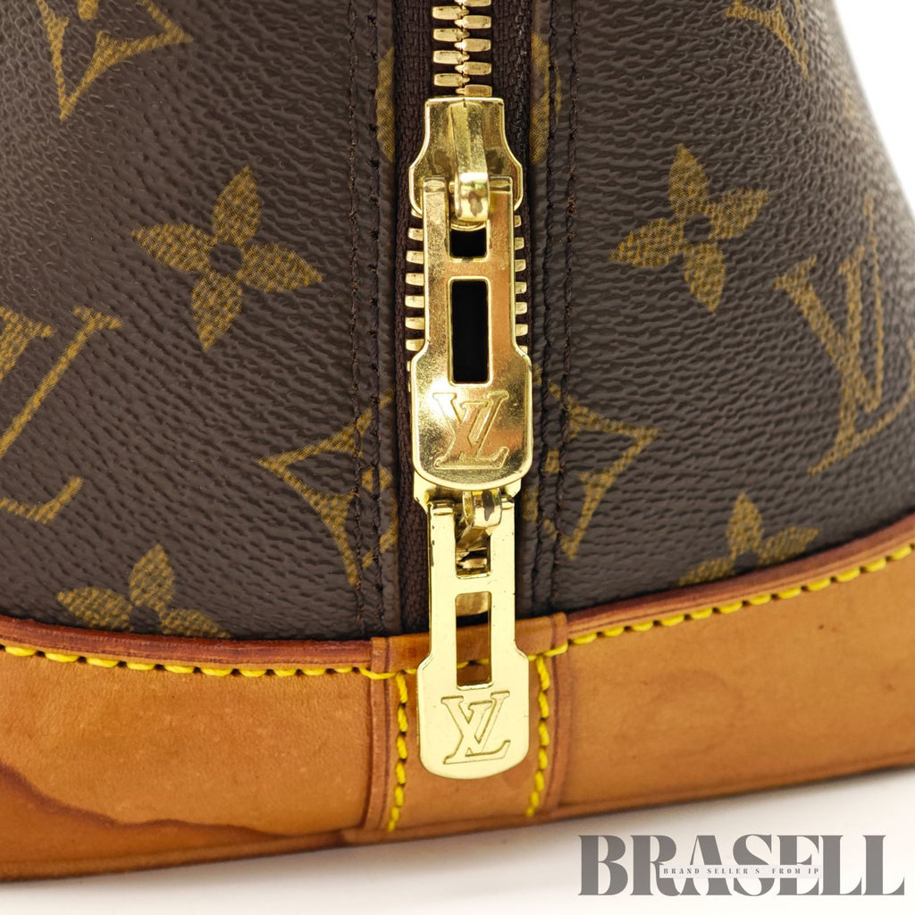 LOUIS VUITTON Monogram Alma M51130 Hand Bag Brown Canvas 【ImportFeeFREE】