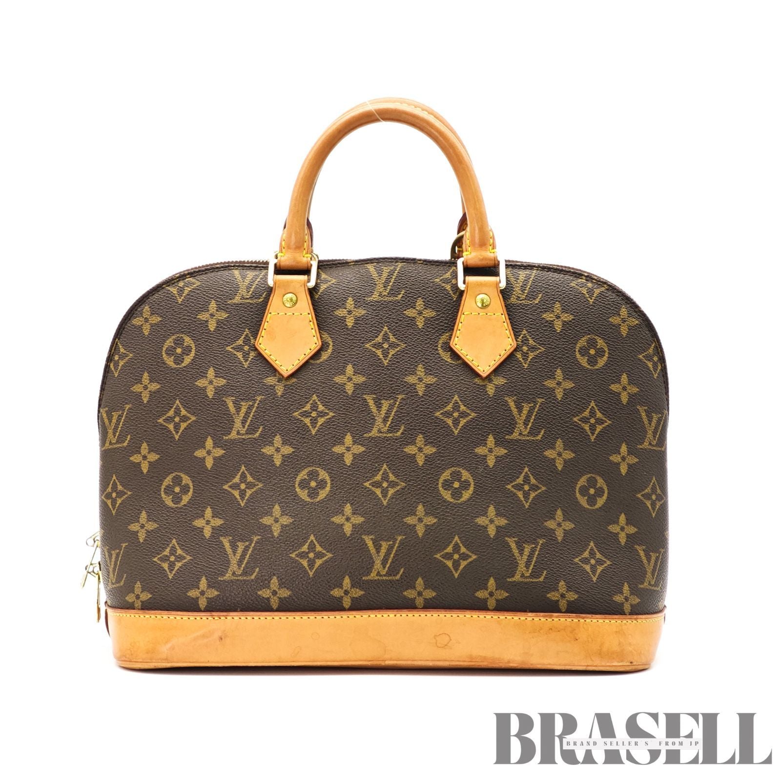 LOUIS VUITTON Monogram Alma M51130 Hand Bag Brown Canvas 【ImportFeeFREE】