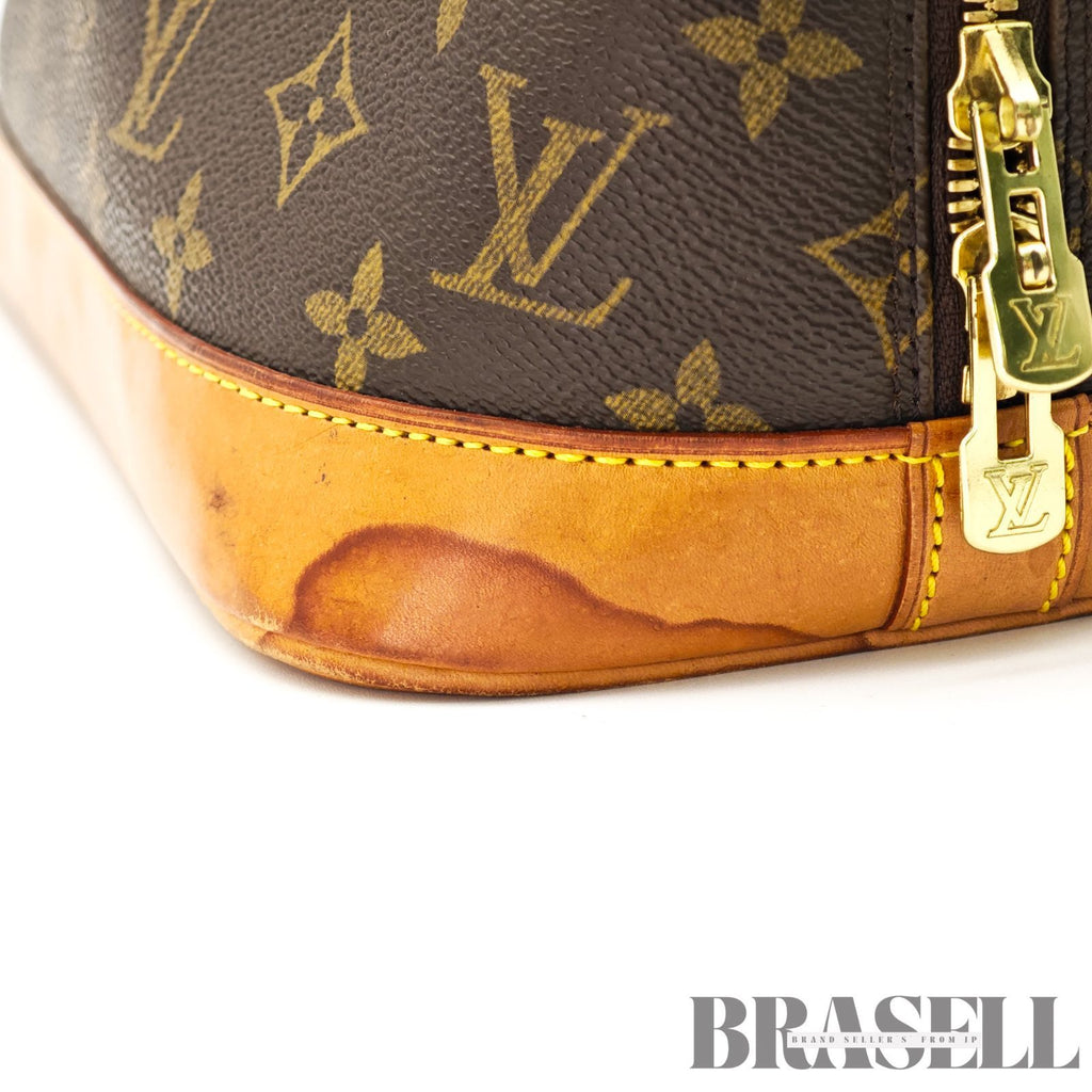 LOUIS VUITTON Monogram Alma M51130 Hand Bag Brown Canvas 【ImportFeeFREE】
