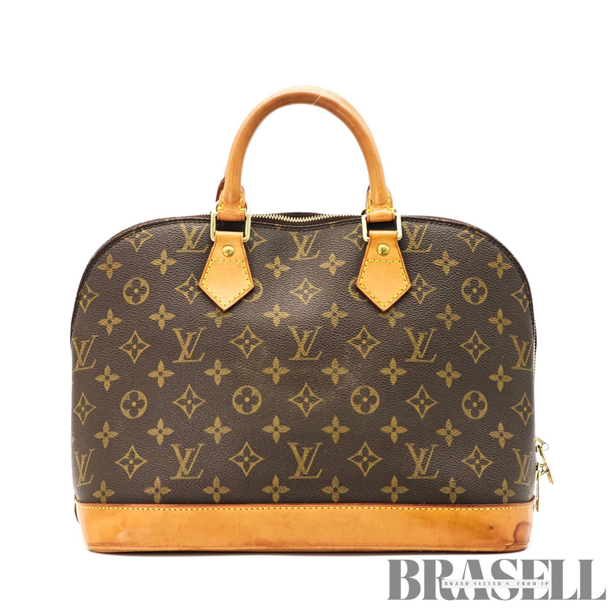 LOUIS VUITTON Monogram Alma M51130 Hand Bag Brown Canvas 【ImportFeeFREE】