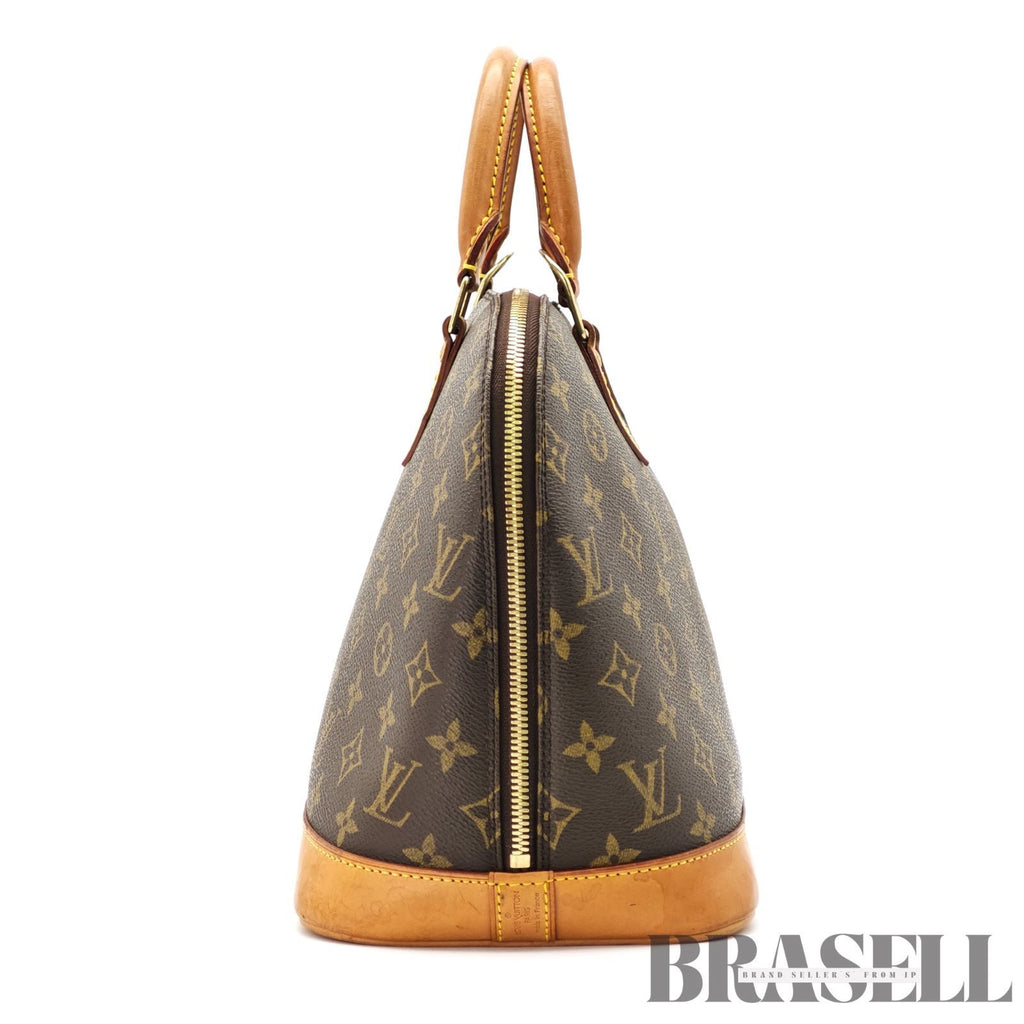 LOUIS VUITTON Monogram Alma M51130 Hand Bag Brown Canvas 【ImportFeeFREE】
