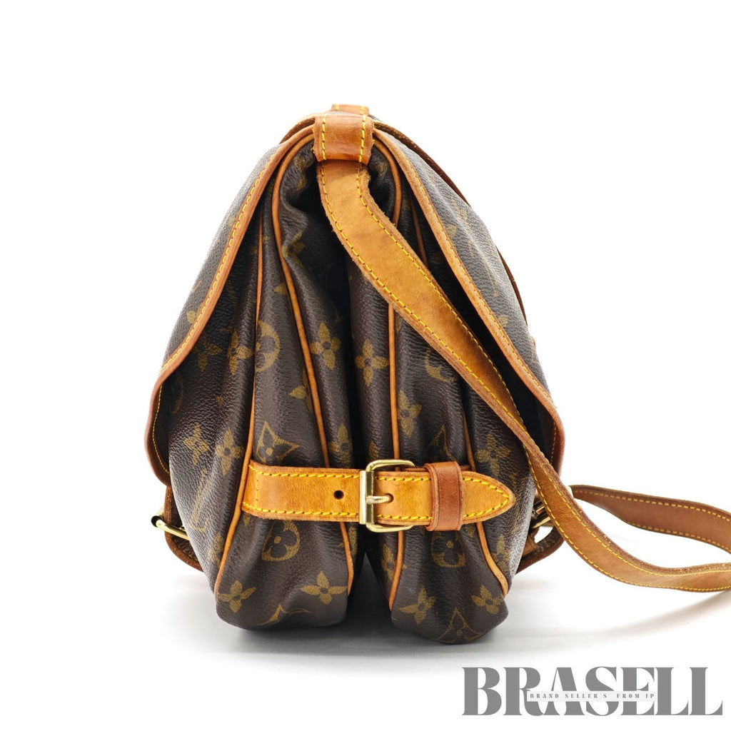 LOUIS VUITTON Monogram Saumur 30 M42256 Shoulder Bag Flap Bag 【ImportFeeFREE】