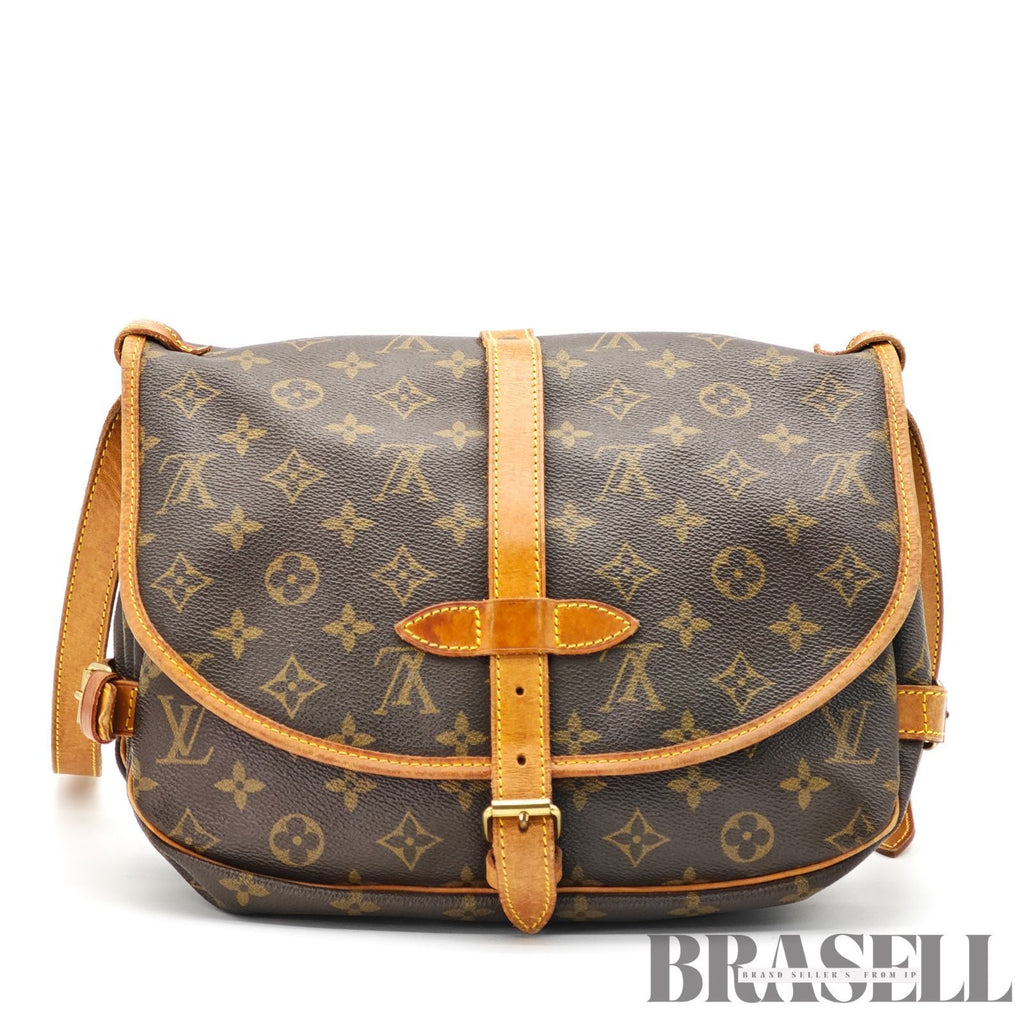 LOUIS VUITTON Monogram Saumur 30 M42256 Shoulder Bag Flap Bag 【ImportFeeFREE】