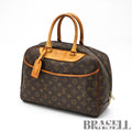 LOUIS VUITTON Deauville M47270 Hand Bag Monogram Canvas Brown【ImportFeeFREE】