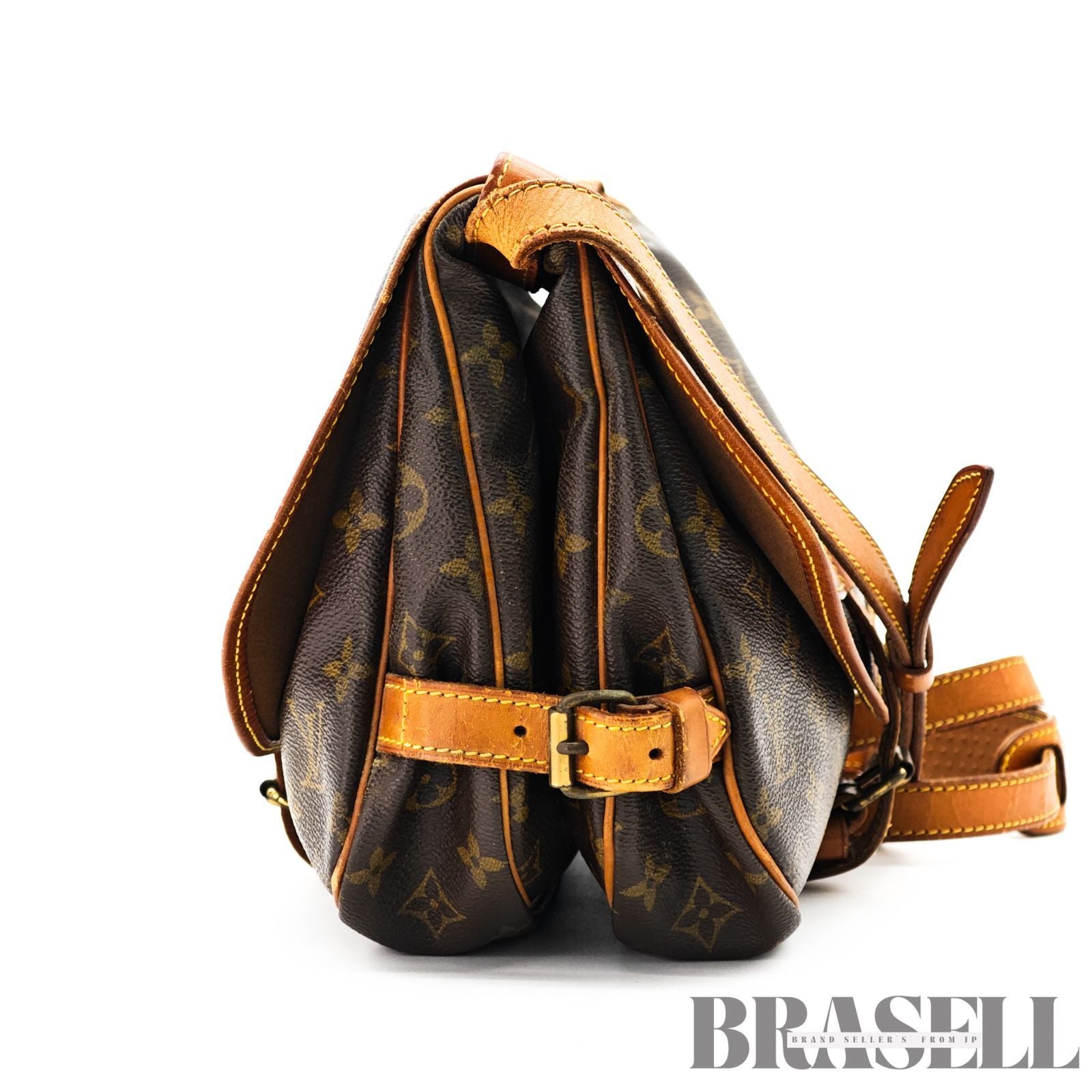 LOUIS VUITTON Monogram Saumur 30 M42256 Shoulder Bag Flap Bag 【ImportFeeFREE】