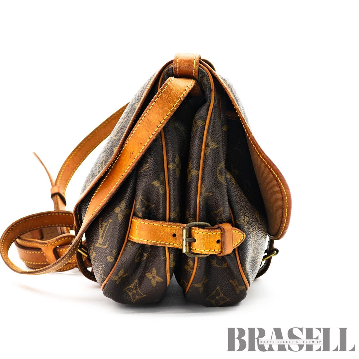 LOUIS VUITTON Monogram Saumur 30 M42256 Shoulder Bag Flap Bag 【ImportFeeFREE】