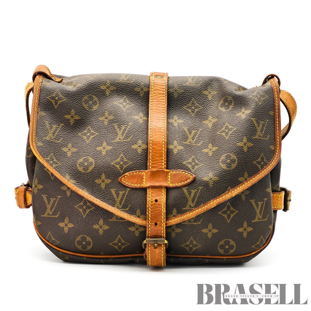 LOUIS VUITTON Monogram Saumur 30 M42256 Shoulder Bag Flap Bag 【ImportFeeFREE】