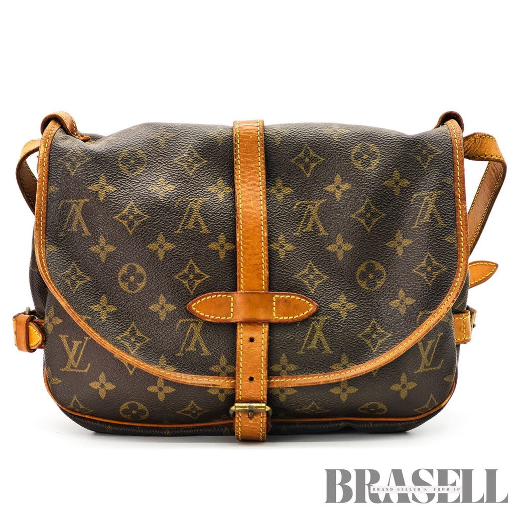 LOUIS VUITTON Monogram Saumur 30 M42256 Shoulder Bag Flap Bag 【ImportFeeFREE】
