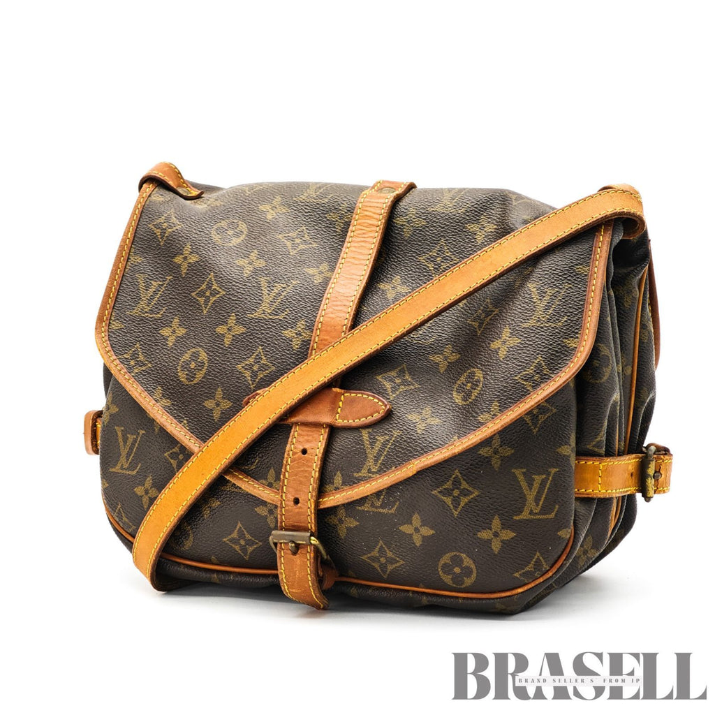 LOUIS VUITTON Monogram Saumur 30 M42256 Shoulder Bag Flap Bag 【ImportFeeFREE】