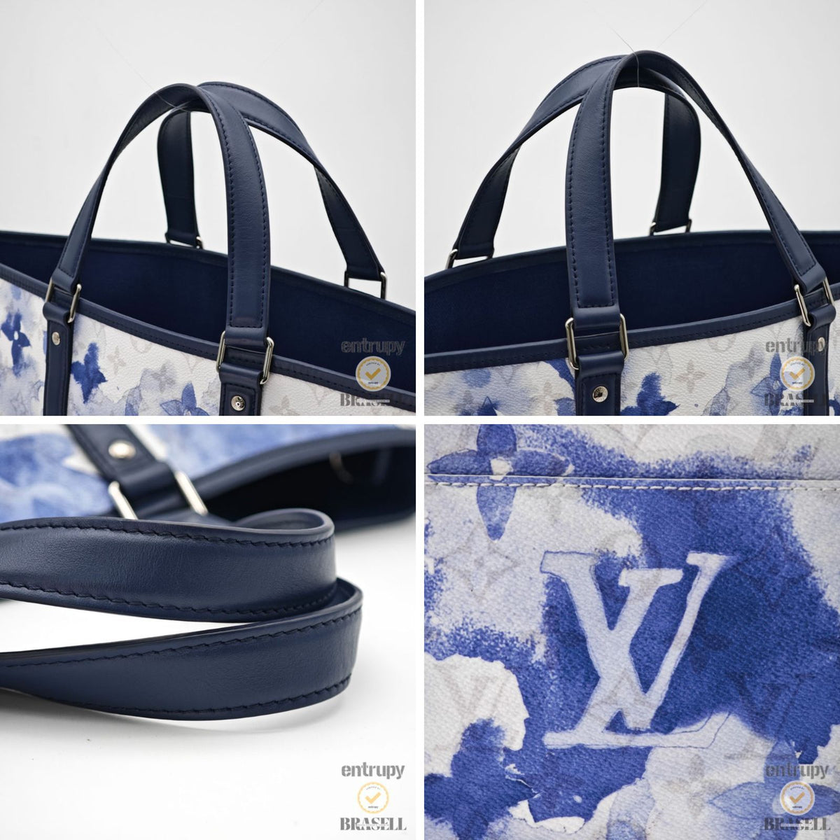 LOUIS VUITTON Weekend Tote Handbag M45755 Monogram Water Color 【ImportFeeFREE】