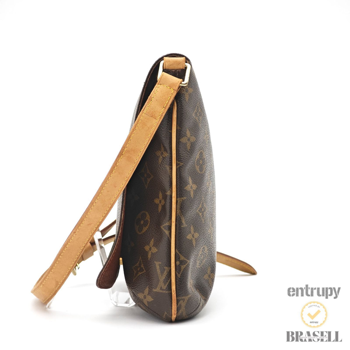 LOUIS VUITTON Musette Salsa M51258 Monogram Shoulder Bag Brown 【ImportFeeFREE】