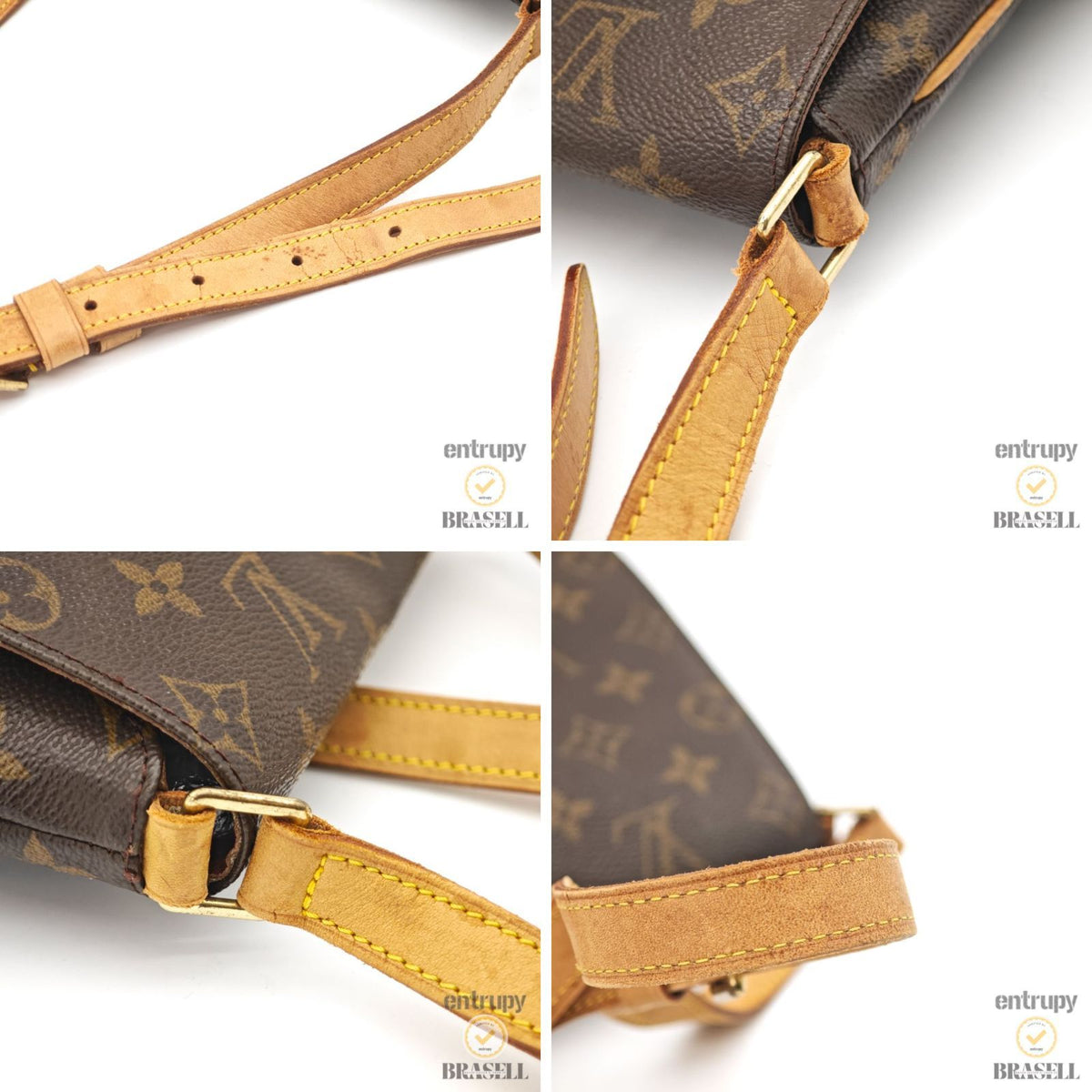 LOUIS VUITTON Musette Salsa M51258 Monogram Shoulder Bag Brown 【ImportFeeFREE】