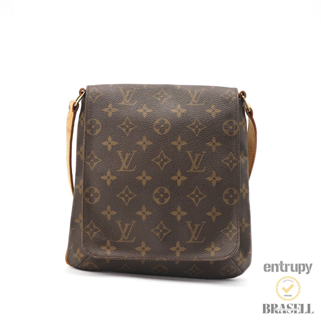 LOUIS VUITTON Musette Salsa M51258 Monogram Shoulder Bag Brown 【ImportFeeFREE】